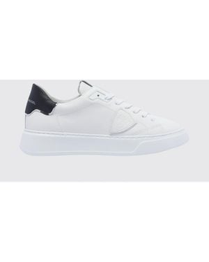 Philippe Model Temple Leather Sneakers - White