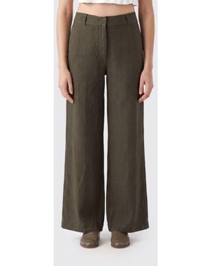 PT Torino Linen Blend Tailored Pants - Brown