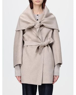 Max Mara Short Robe Coat - Natural
