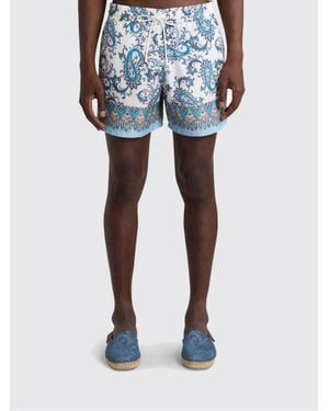 Etro Polyester Swimsuit With Paisley Print - Blue