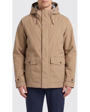 Save The Duck Cotton Hooded Parka - Natural