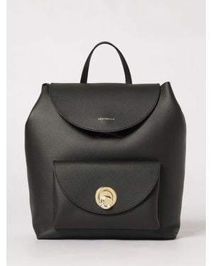 Coccinelle Nikla Grained Leather Backpack - Black