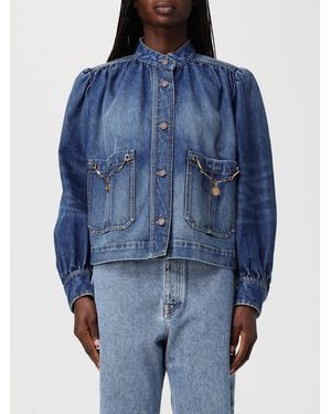 Chloé Chlo&Eacute Cotton Denim Jacket - Blue