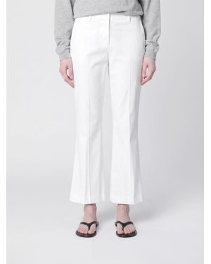 PT Torino Gabardine Flared Pants - White
