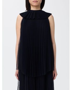 Fabiana Filippi Pleated Tulle Dress - Blue