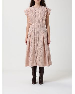 Alberta Ferretti Sangallo Midi Dress - Pink