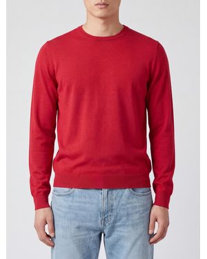 John Smedley Crewneck Jumper - Red
