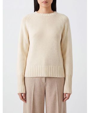 Drumohr Pure Cashmere Long-Sleeve Crewneck Jumper - Natural