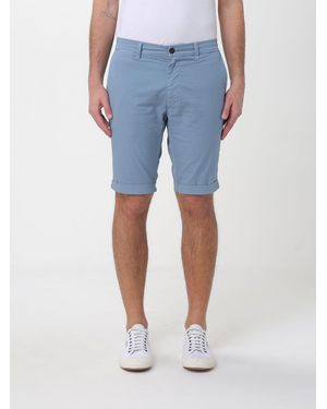 Mason's Slim Fit Stretch Cotton Shorts - Blue