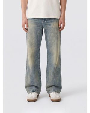 Amiri Jeans De Pierna Ancha De Denim Vintage - Azul