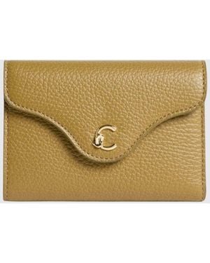 Coccinelle C-Me Grained Leather Wallet - Natural
