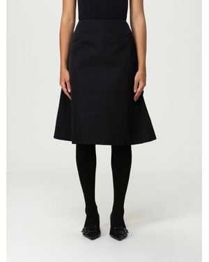 スカート alexander mcqueen Alexander McQueen Skirts Black Alexander Mcqueen High-Waisted Full Midi Skirt - Black