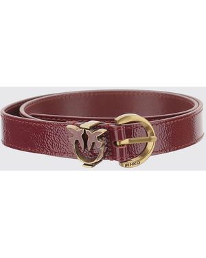 Pinko Love Birds Naplak Belt - Red