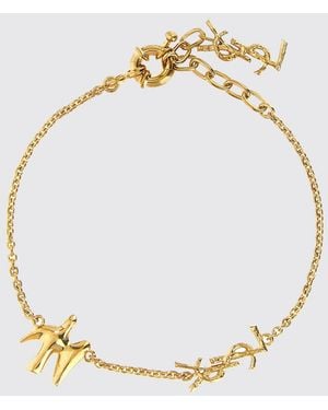 Saint Laurent Messing-Armband Mit-Finish - Mettallic