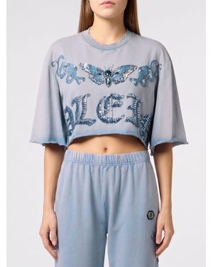 Philipp Plein Camiseta Mujer - Azul