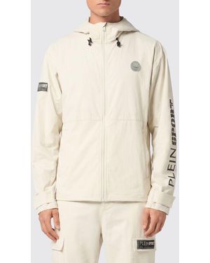 Philipp Plein Hooded Windbreaker - Natural