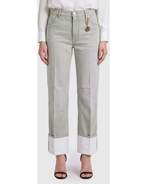 Stella McCartney Mid-Rise Straight Leg Jeans - Grey