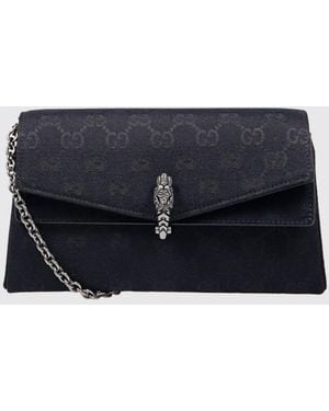 Gucci Dionysus Mini-Schultertasche Aus Leder Mit Monogramm Und Kettenriemen - Schwarz