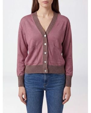 In bed with You Cardigan Aus Wolle Und Lurex Mit V-Ausschnitt - Rot
