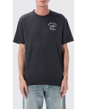Sporty & Rich Sporty &Amp Rich Cotton Logo T-Shirt - Black