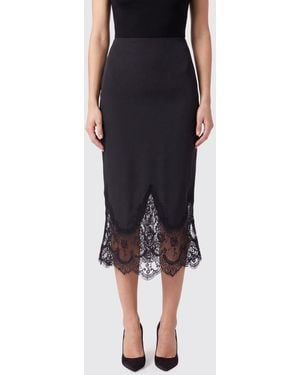 Norma Kamali Falda Mujer - Negro