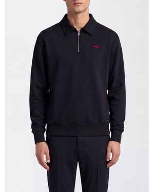 Maison Kitsuné Maison KitsunÉ Polo A Maniche Lunghe - Blu