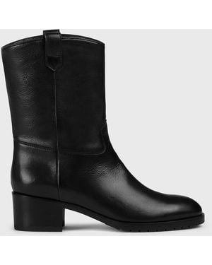 Doucal's Flat Ankle Boots - Black