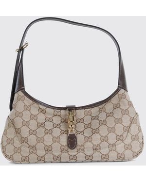 Gucci Bolso Jackie Slim De Lona Con Monograma Jacquard Gg - Multicolor