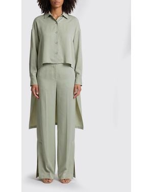 Alberta Ferretti Asymmetric Viscose Shirt - Green