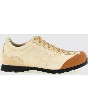 Diemme Movida '92 Bicolour Nubuck Trainers With Vibram Sole - Natural
