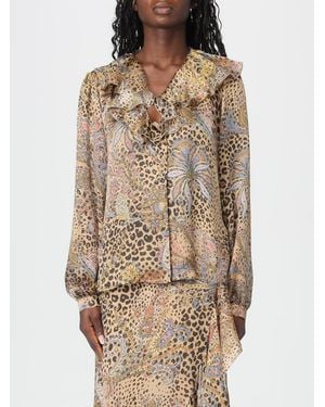 Etro Silk Shirt With Print - Natural