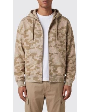 Daily Paper Camouflage Cotton Zip-Up Hoodie With Dropped Shoulders - Natural