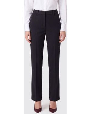 P.A.R.O.S.H. Slim-Fit-Chinohose Von P.A.R.O..H. Aus Schurwolle Mit Mittlerer Leibhöhe - Blau