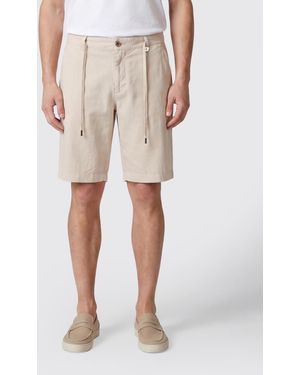 Myths Linen Drawstring Shorts - Natural