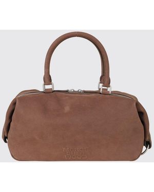 Marge Sherwood Dumpling Smooth Leather Handbag With Removable Strap - Brown