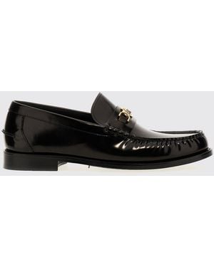 Versace Medusa '95 Brushed Leather Loafers - White