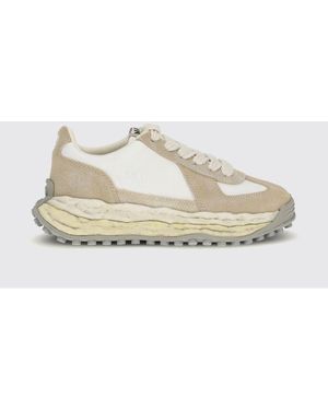 Maison Mihara Yasuhiro Larry Suede And Nylon Trainers - Natural