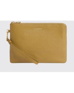 Coccinelle C-Me Softy Grained Leather Pouch - Natural