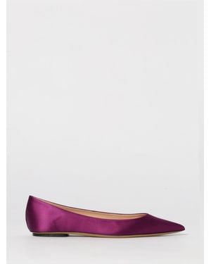 Alberta Ferretti Satin Ballerina Flats - Pink
