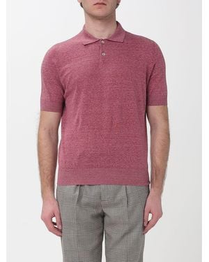 Brunello Cucinelli Knitted Polo Shirt - Purple