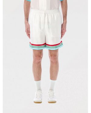 CASABLANCA Shorts Multistripe Detail - White