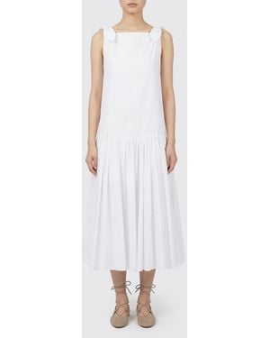 N°21 Poplin Midi Dress - White