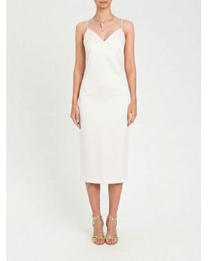 Twinset Duchesse Midi Dress - White