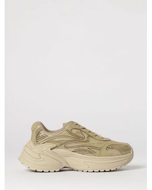 Emporio Armani Mesh And Rubber Trainers - Natural