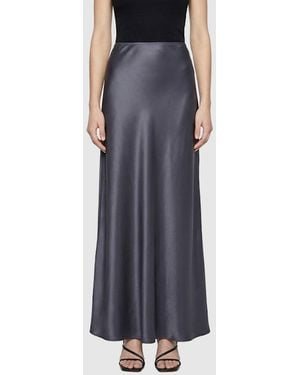 JOSEPH Long Silk Skirt - Blue