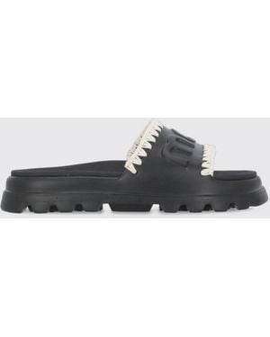 Mou Eva Rubber Sliders - White
