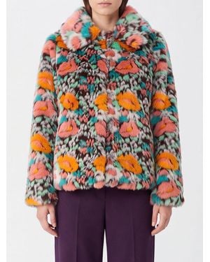 FARM Rio Fur Coat - Multicolour