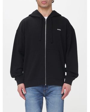 HUGO Dapozip Cotton Hoodie - Black