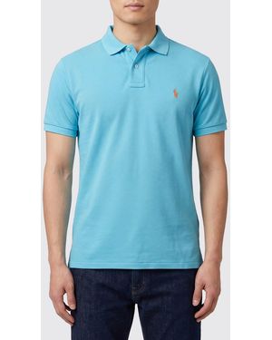 Polo Ralph Lauren Pony-Logo Baumwoll-Poloshirt - Blau