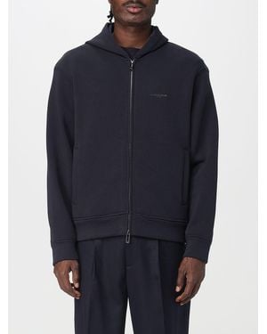 Emporio Armani Felpa Con Cappuccio - Blu